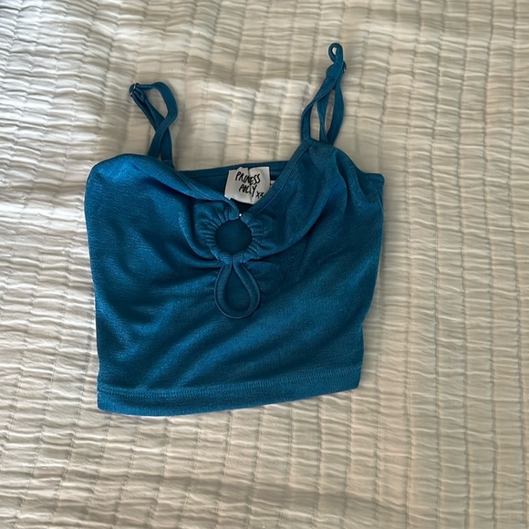 PRINCESS POLLY SIZE 2 BLUE TANK TOP - Picture 1 of 2
